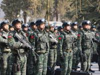 武警参加反恐演练确保两会安全