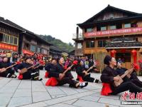 广西龙胜侗族民众欢度“祭萨节”