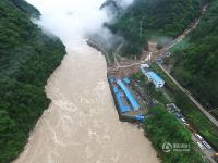 独家航拍福建山体滑坡全景现场