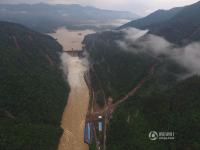 独家航拍福建山体滑坡全景现场