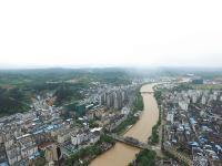 独家航拍福建山体滑坡全景现场