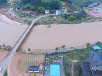 独家航拍福建山体滑坡全景现场