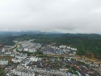 独家航拍福建山体滑坡全景现场