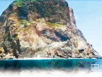 台湾宜兰发生5.8级地震 龟山岛岩壁坍塌