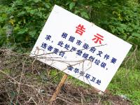组图：浙江数百吨生活垃圾倾倒茶园景区