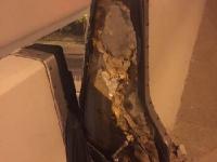 网曝上海中环线被大货车压断 路面现倾斜