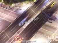 网曝上海中环线被大货车压断 路面现倾斜