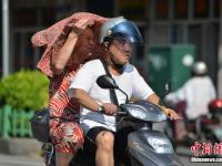 福州发布高温橙色预警 最高温达38℃