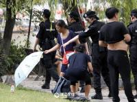 高温“烤验”下的杭州G20女子巡逻队