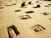 河北黄骅出土百座战国瓮棺葬 墓葬形制全国罕见