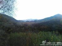 北京首场雪降落延庆海坨山 呈“海坨戴雪”景观