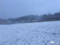 北京首场雪降落延庆海坨山 呈“海坨戴雪”景观