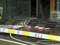 南京超市突发大火 大批采办年货市民被疏散