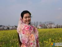 美女鲜花春意闹
