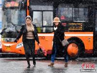 乌鲁木齐清明时节雪纷纷 路上行人急匆匆