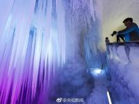  山西：万年冰洞 冰雕玉砌如梦幻城堡