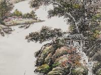 省级非遗羽画传承人何斌阳“爱我邵阳”山水画展举办