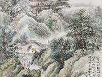 省级非遗羽画传承人何斌阳“爱我邵阳”山水画展举办