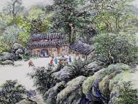 省级非遗羽画传承人何斌阳“爱我邵阳”山水画展举办