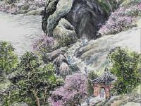 省级非遗羽画传承人何斌阳“爱我邵阳”山水画展举办
