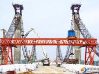 桂花大桥桥梁主体工程已完成95%以上