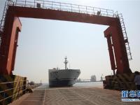  中国造大型客箱船“海蓝鲸”号将投入中韩航线运营