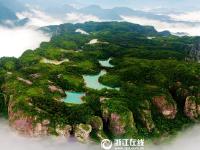  仙居方岩云海缭绕 瑰丽壮观