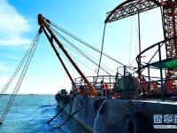 福建湄洲岛首条110千伏海底电缆敷设成功