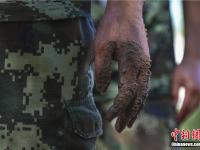  武警官兵烈日下坚持高强度训练