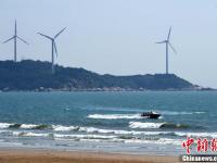 福建漳浦六鳌风电场蔚为壮观