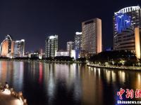 厦门夜景流光溢彩