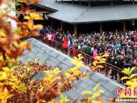 赏景大军挤爆河南洛阳老君山
