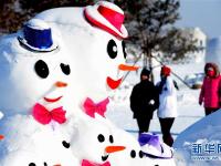  2018个雪人亮相哈尔滨