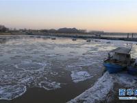  黄河济南段出现流凌现象