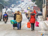 邵阳市区降下2018年初雪