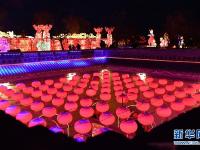  河南陕州地坑院流光溢彩迎新年