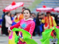  陕西延安：民俗汇演贺新春