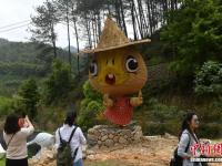 中国最大草编作品“中国龙”亮相福建