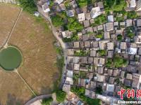 航拍海口四百年古村 规划布局似“太极图”