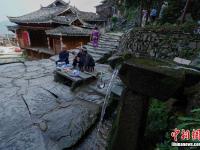  航拍贵州堂安侗寨