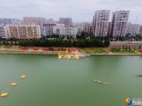 省运会成年组龙舟赛各代表队进行适应性训练
