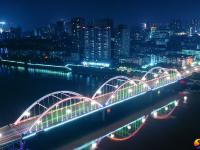 醉美邵阳：夜幕下的古城光影璀璨