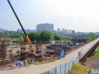 邵阳市区桃花桥项目火热施工中