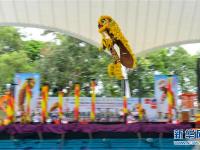  水上跳桩狮王争霸赛