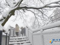 南京：紫金山银装素裹
