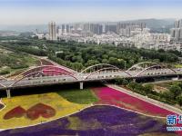 陕西宝鸡：渭河生态景观美