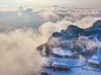 陕西汉中：龙头山雪中仙境
