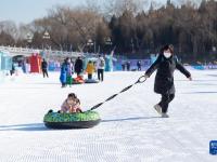北京公园开启冰雪游园会活动
