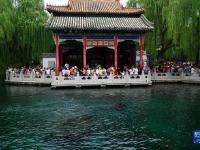 夏日趵突泉：泉水欢涌游人如织
