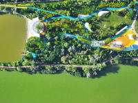 盛夏湖城入画来
